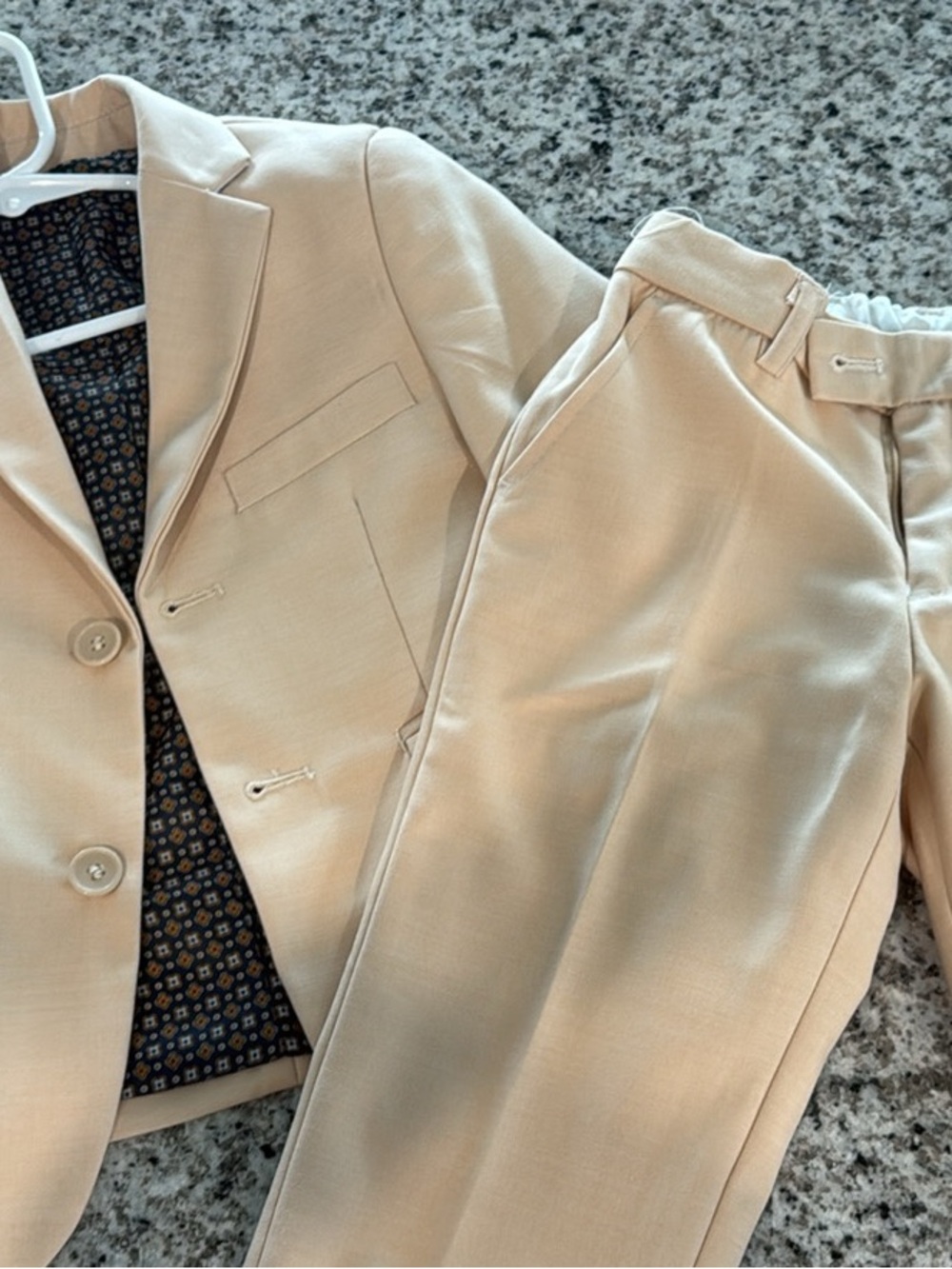 Geoffrey Beene Cream Kids Blazer and Trousers Set